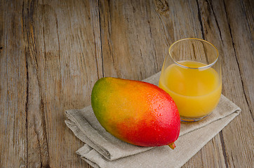 Image showing Fresh mango juice