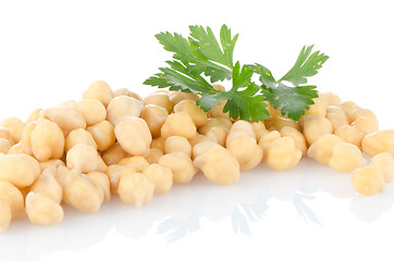 Image showing Pile of chickpeas