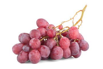 Image showing Bunch of red grapes