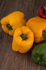 Image showing Colored bell peppers