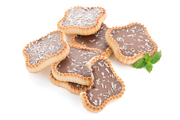 Image showing Chocolate tart cookies