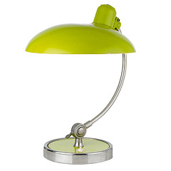 Image showing Retro green table lamp