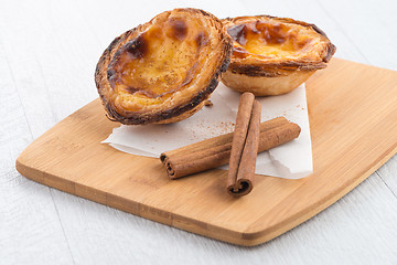 Image showing Egg tarts 