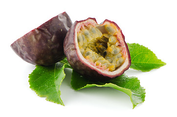 Image showing Fresh passion fruit