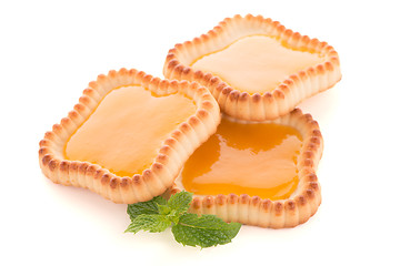 Image showing Lime jam tartlets