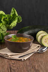 Image showing Soup with vegetables