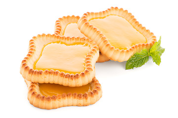 Image showing Lime jam tartlets