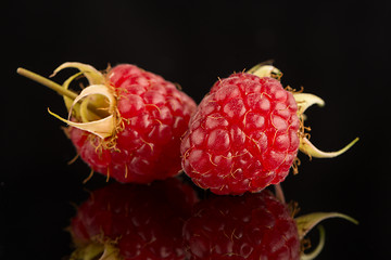 Image showing Fresh raspberries