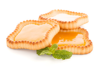 Image showing Lime jam tartlets