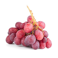 Image showing Bunch of red grapes