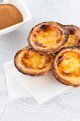 Image showing Egg tarts 