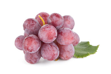 Image showing Bunch of red grapes