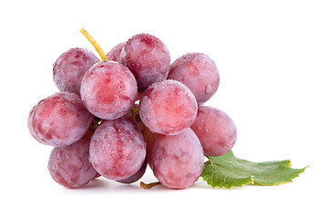 Image showing Bunch of red grapes