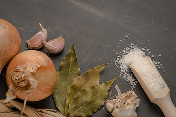 Image showing Cooking ingredients for mediterranean cuisine