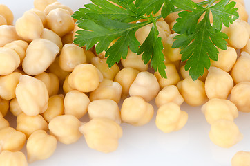 Image showing Pile of chickpeas