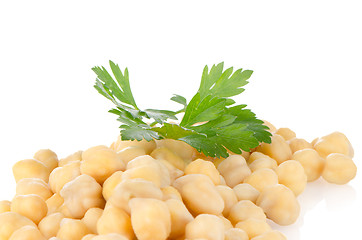 Image showing Pile of chickpeas