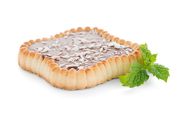 Image showing Chocolate tart cookie