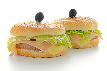 Image showing Hamburgers