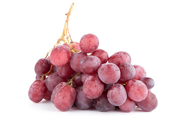 Image showing Bunch of red grapes