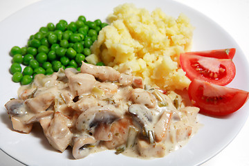 Image showing Tarragon chicken horizontal