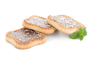 Image showing Chocolate tart cookies