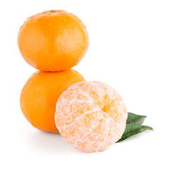 Image showing Ripe tangerine or mandarin