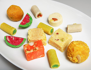 Image showing Indian sweets horizontal