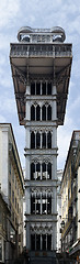 Image showing Santa Justa elevator in Lisbon, Portugal