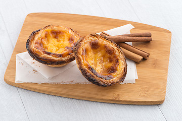 Image showing Egg tarts 