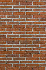 Image showing Orange brick wall