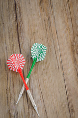 Image showing Two arrows darts