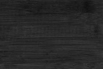 Image showing Black painted bamboo wood texture