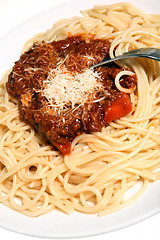 Image showing Spaghetti bolognaise