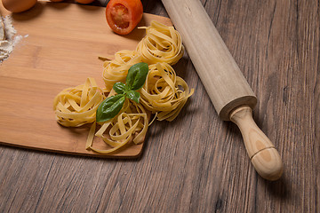 Image showing Uncooked italian pasta