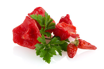 Image showing Red peppers