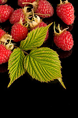 Image showing Fresh raspberries