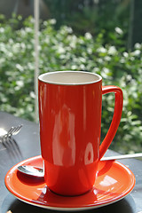 Image showing Orange coffee mug