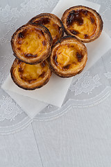 Image showing Egg tarts 