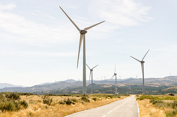 Image showing Wind turbines