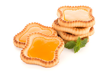 Image showing Lime jam tartlets