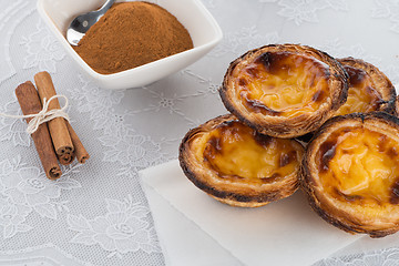 Image showing Egg tarts 