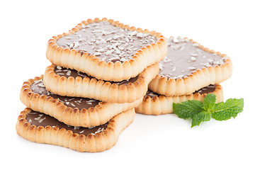 Image showing Chocolate tart cookies