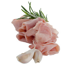 Image showing Fresh shaved ham