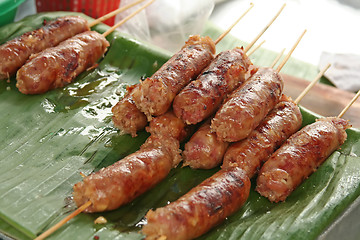 Image showing Thai sausages