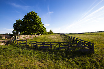 Image showing old a fence  