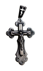 Image showing  neck silver cross