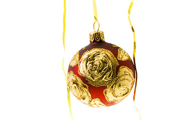 Image showing Red Christmas tree toy