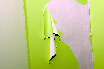 Image showing green paint