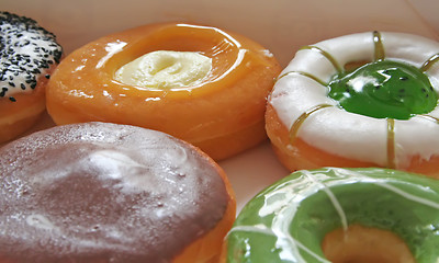 Image showing Assorted donuts