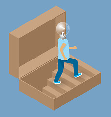 Image showing Vector Flat Isometric Idea Concept